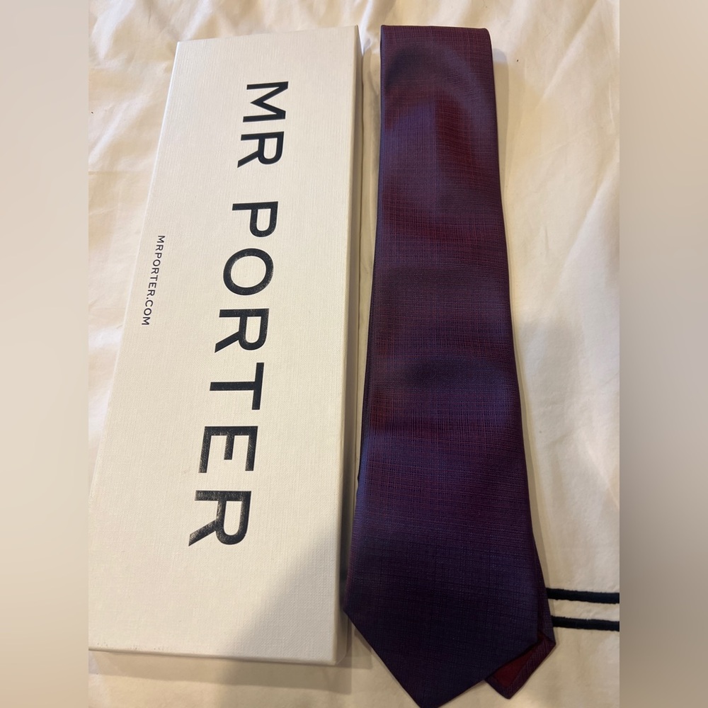 Brioni purple patterned tie